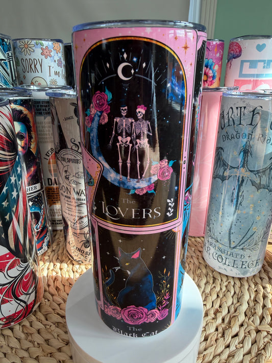 Tarot Card Inspired 20 oz Skinny Tumbler