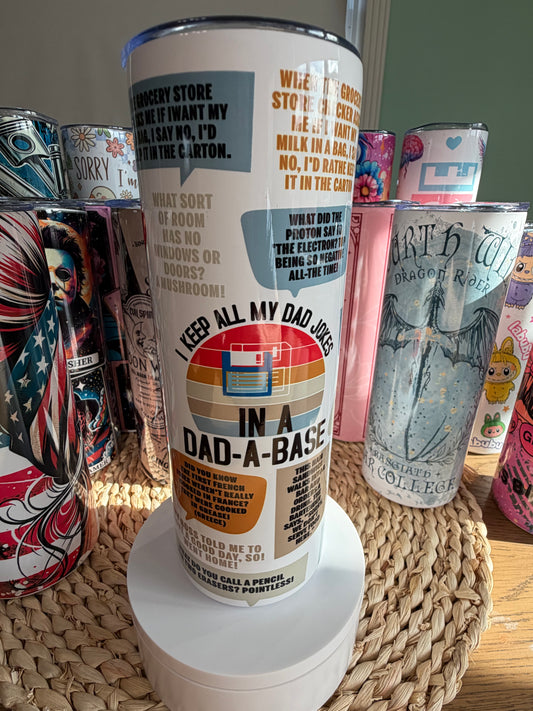 Dad Jokes Dad-A-Base 20 oz Skinny Tumbler