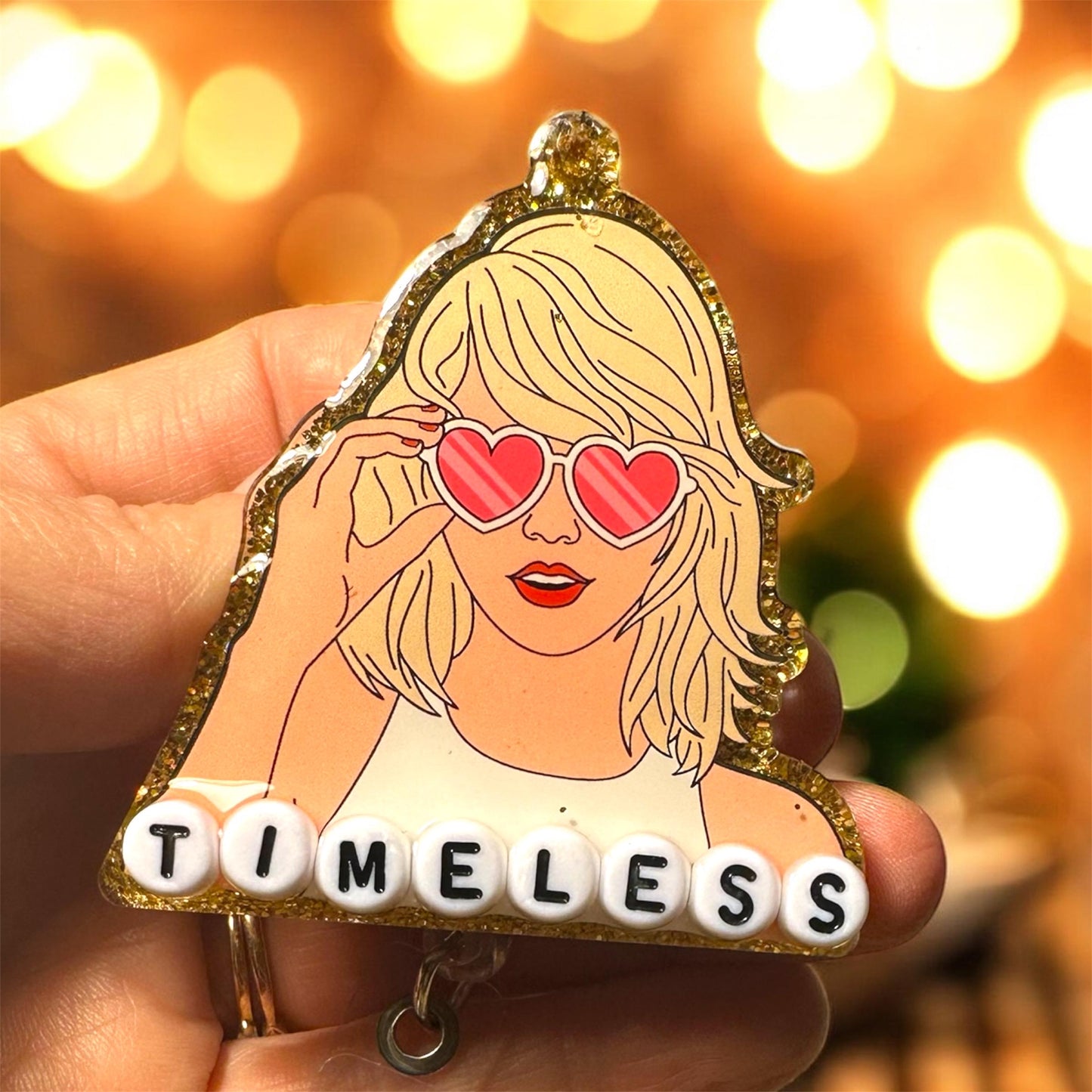 Taylor Swift inspired Badge Reel /Nurse/LPN/RN/Healthcare/ ID Holder / Alligator clip / retractable / 2” wide