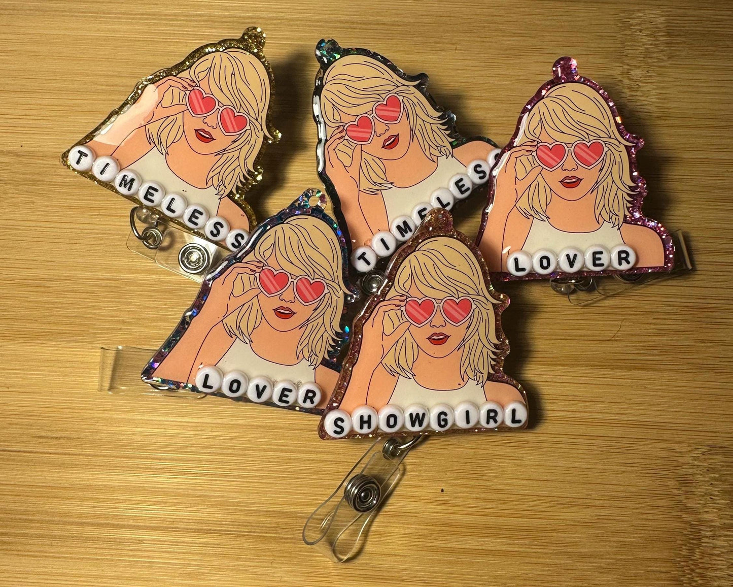 Taylor Swift inspired Badge Reel /Nurse/LPN/RN/Healthcare/ ID Holder / Alligator clip / retractable / 2” wide