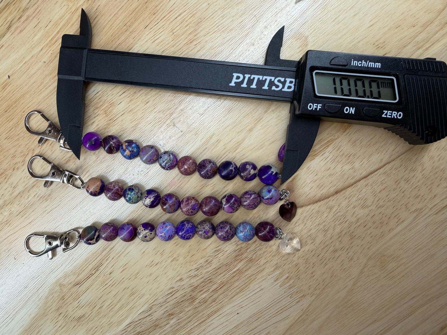 Natural Stone Dilation Beads - Galaxy Sea Sediment Jasper