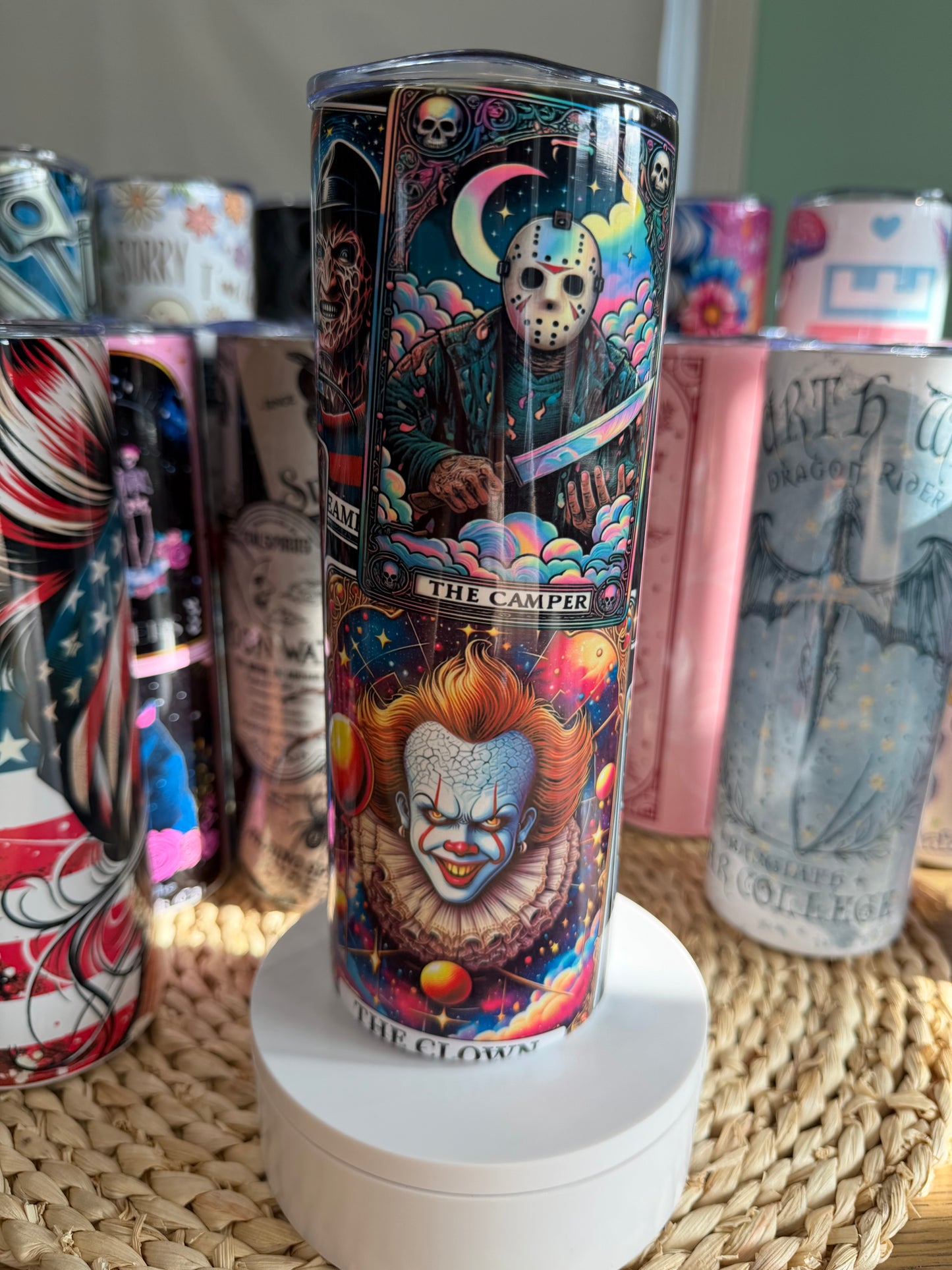 Scary/Killer Boys Tarot Inspired 20 oz Skinny Tumbler
