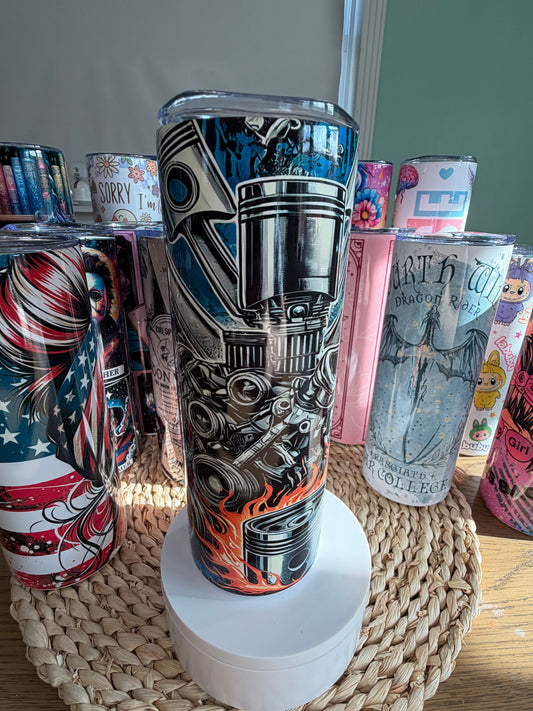 Engine 20 oz Skinny Tumbler
