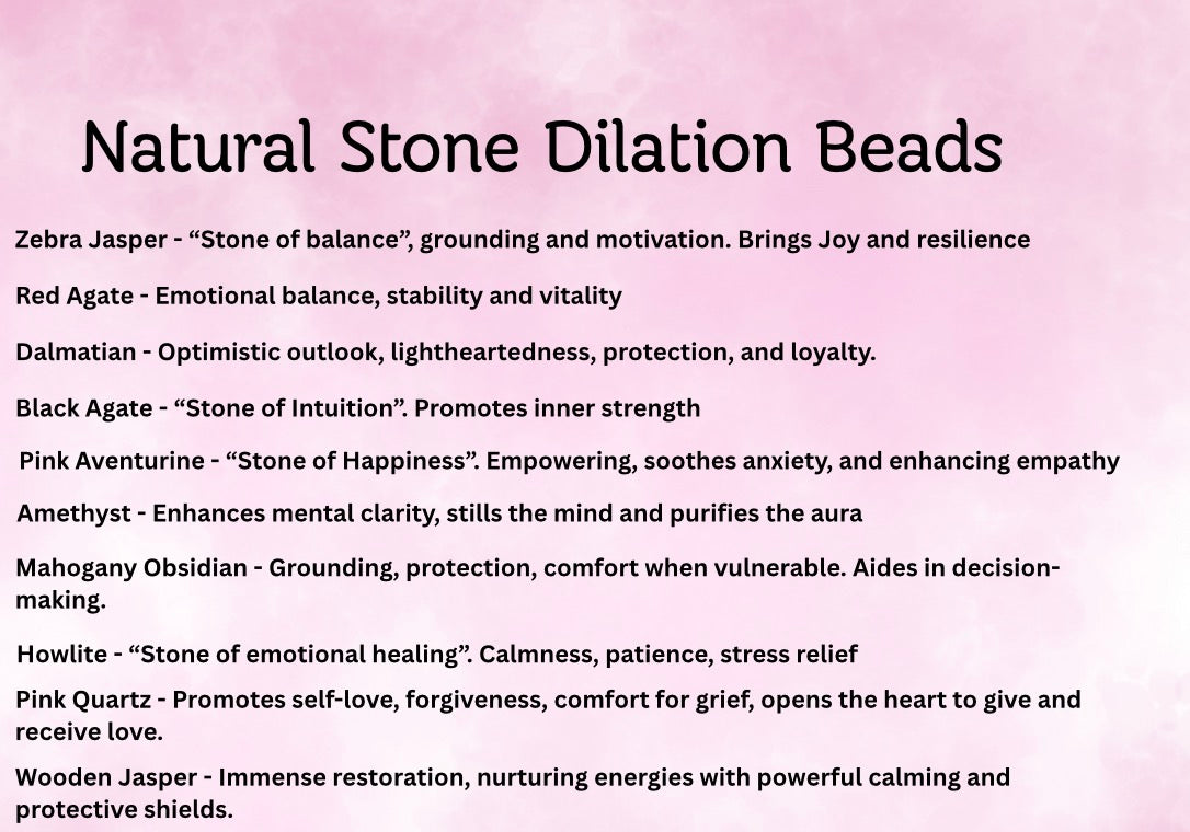 Natural Stone Dilation Beads - Mixed Stone