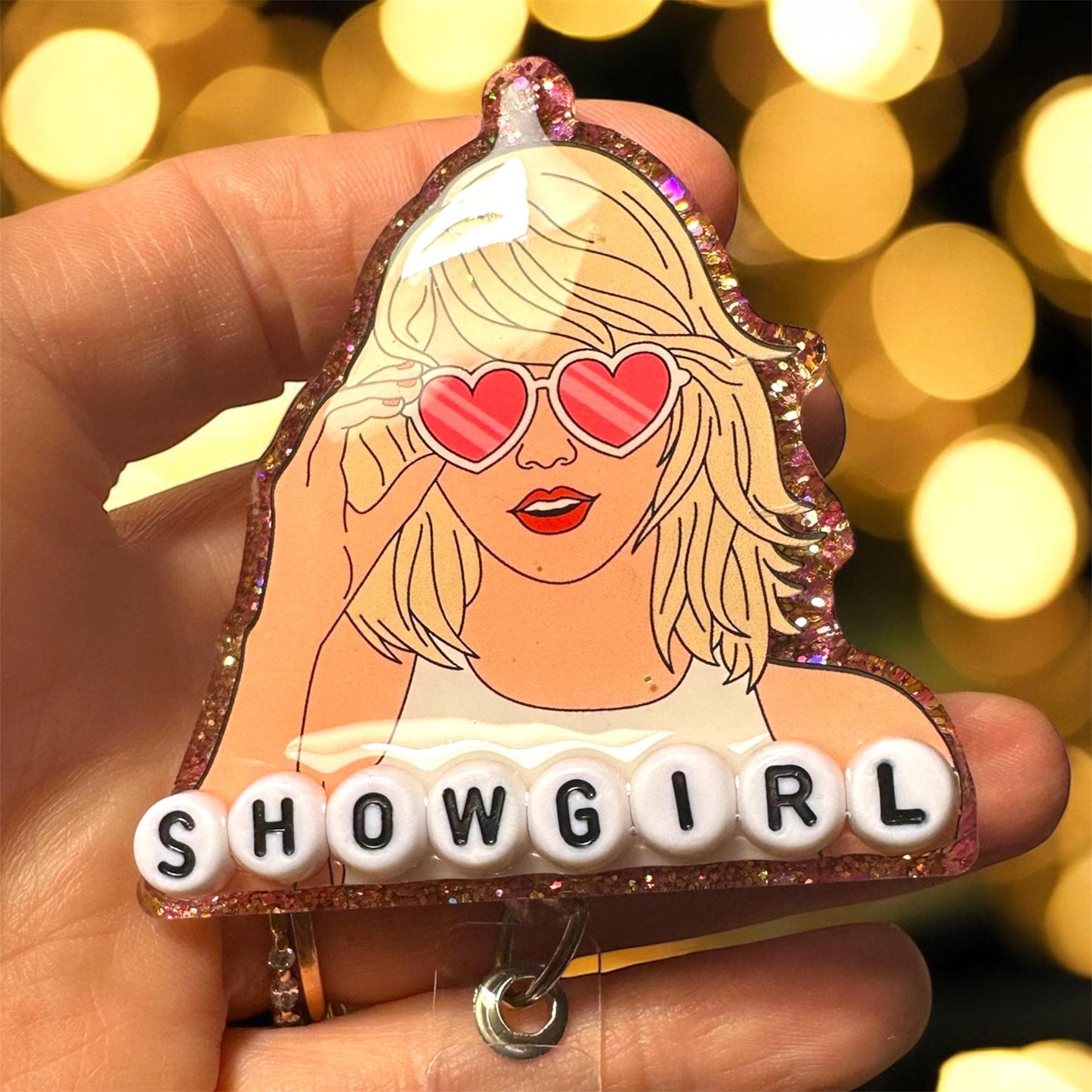 Taylor Swift inspired Badge Reel /Nurse/LPN/RN/Healthcare/ ID Holder / Alligator clip / retractable / 2” wide